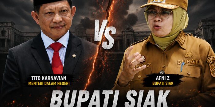 Ilustrasi Bupati Siak Melawan Mendagri
